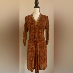 Tacera Dress Roll-up Sleeves